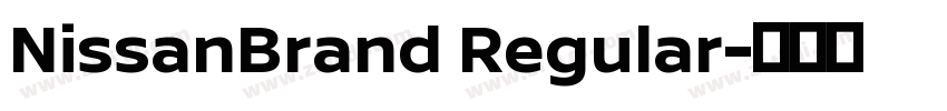 NissanBrand Regular字体转换